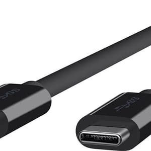CABLE USB-C TO USB-C BLACK