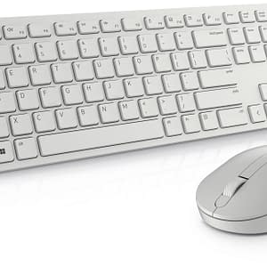 Dell KM5221W Pro Keyboard & Mouse Wireless White English UK