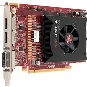 VGA AMD FIREPRO W5000 2GB GDDR5 (1) DVI-D (2) DP PCI-e F.P.