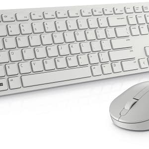 Dell KM5221W Pro Keyboard & Mouse Wireless White Czech