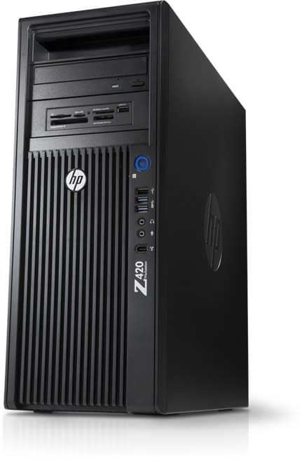 HP Z420 E5-1650 V2 (6-Cores)/16GB ECC/120GB SSD/DVD/Quadro K4000