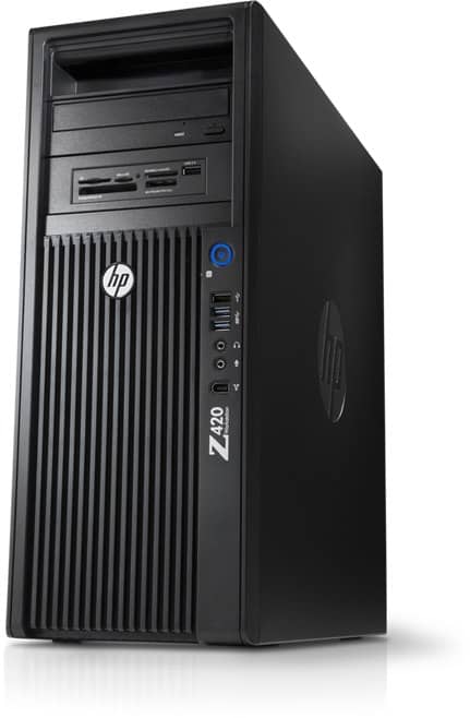HP Z420 E5-1620(4-Cores)/16GB/240GB/1TB/DVDRW/Quadro K600