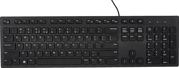 Dell KB216 Multimedia Keyboard Wired USB Black Danish