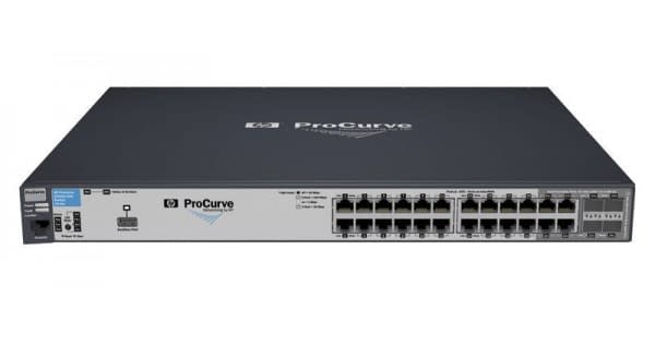 SWITCH HP ProCurve 2910AL-24G 24-Ports Gigabit /w HP PROCURVE 10-GBE INTERCONNECT MODULE (P/N: 5070-5135) w/ Rkmnts