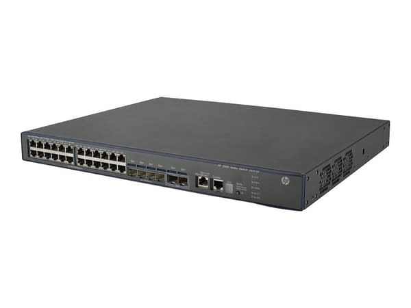 SWITCH HP A5500 24-Ports Gigabit (4) 1G SFP 2 x PSU (JD362A) w/ Rkmnts