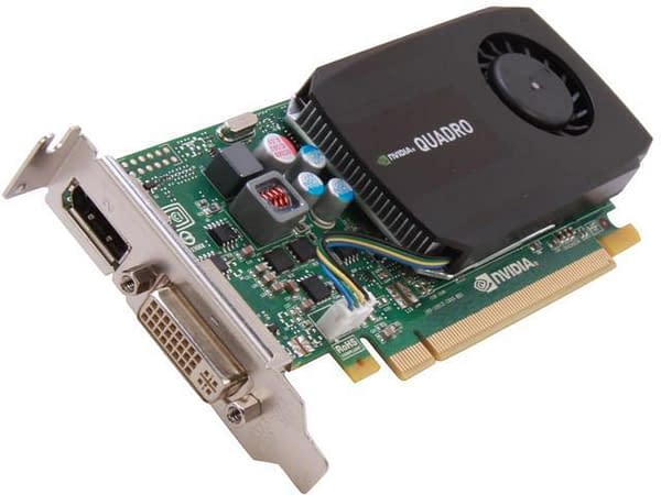 VGA Nvidia QUADRO K600 1GB DDR3 (1) DVI-D (1) DP PCI-e L.P.